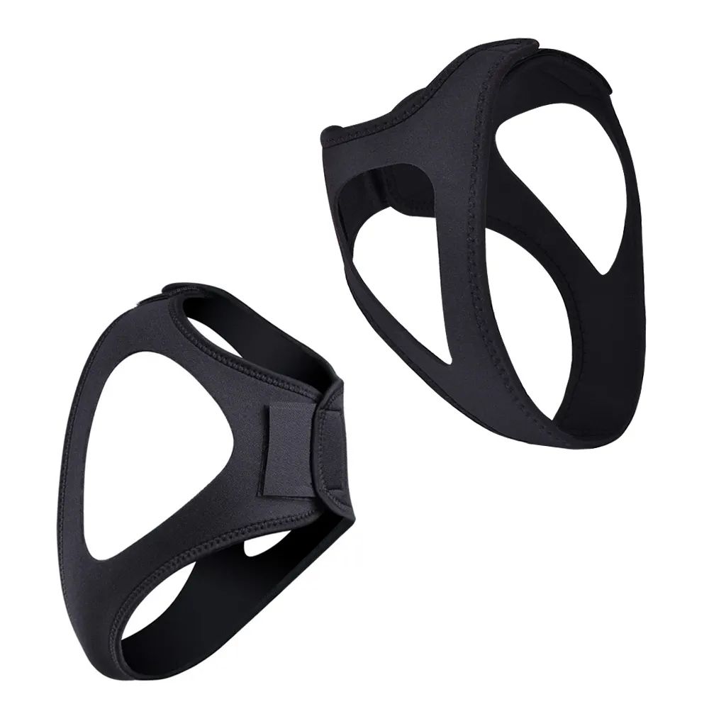 Adjustable Anti Snoring Chin Strap, Black, Stop Snoring Belt