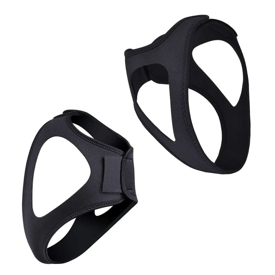 Adjustable Anti Snoring Chin Strap, Black, Stop Snoring Belt