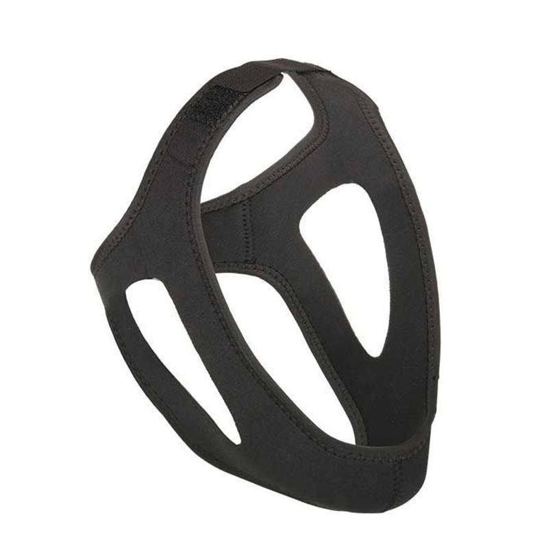 Adjustable Anti Snoring Chin Strap, Black, Stop Snoring Belt
