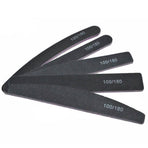 5pcs double-sided nail files 100/180 grit, black