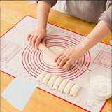 Silicone baking mat non stick multicolor, 40x60cm - Side View