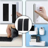 Self-Adhesive Velcro Tape 50m x 3cm, Black - Front View