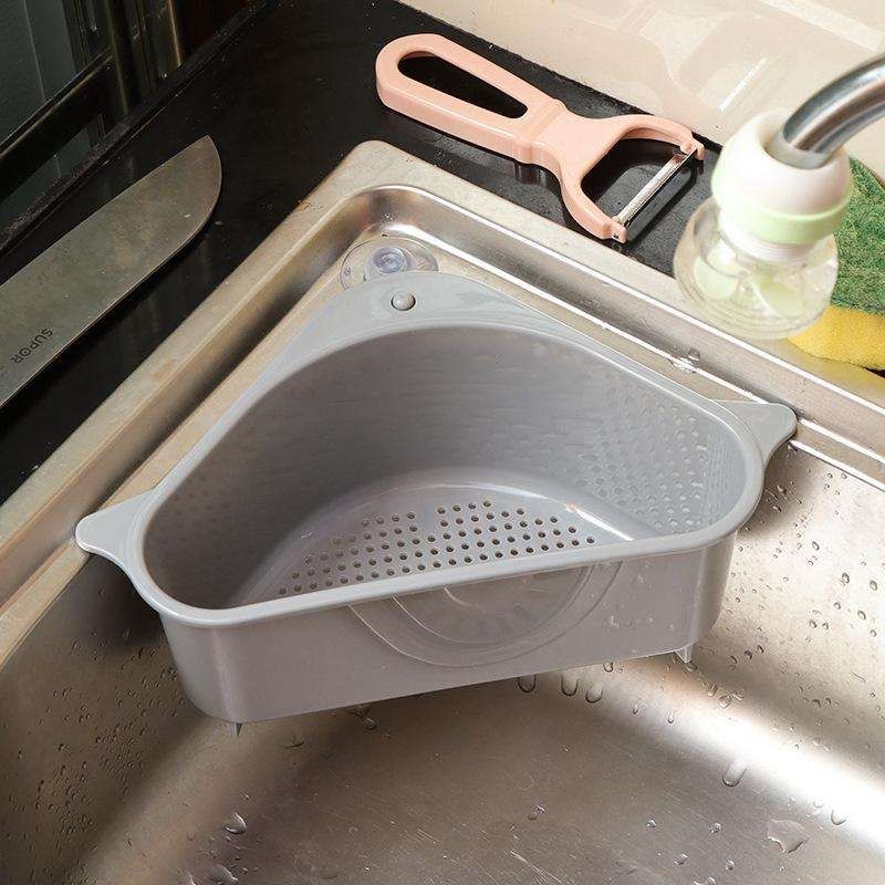 2-Pack Sink Strainer Rinse Box for Fruits Vegetables, Grey