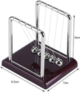 Newton's Cradle Desk Ornament, Black - 45-Degree Angle