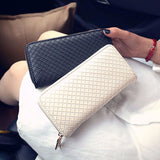 Square Wallet, Black White - Rear View