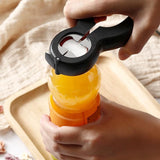 6 in 1 Can and Bottle Opener, Multi-Color - Low Angle