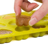 15 Hearts Ice Chocolate Jelly Mold for Pralines, Brown - Top-Down View