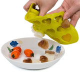 15 Hearts Ice Chocolate Jelly Mold for Pralines, Brown