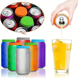 2pcs Silicone Caps Leakproof Jar Lid, MultiColor - Rear View