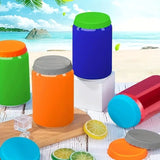 2pcs Silicone Caps Leakproof Jar Lid, MultiColor
