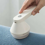Portable Lint Remover Rechargeable, White - 45-Degree Angle