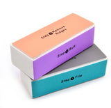 4 in 1 Nail Buffer File for Polishing and Filing, Multi Color - Top-Down View