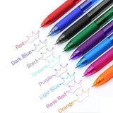 8-Pack Erasable Gel Ink Pens, Multi-Color Erasable Pens - Front View