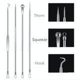 4-pack Blackhead Remover Tool, Silver