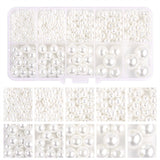800pcs Acrylic Beads for Jewelry Making, DIY Imitation Pearls White