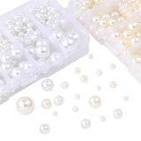800pcs Acrylic Beads for Jewelry Making, DIY Imitation Pearls White