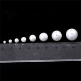 800pcs Acrylic Beads for Jewelry Making, DIY Imitation Pearls White - Close-Up Angle