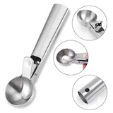 Silver Ice Cream Scoop with Ejector, Large