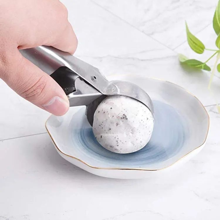 Silver Ice Cream Scoop with Ejector, Large