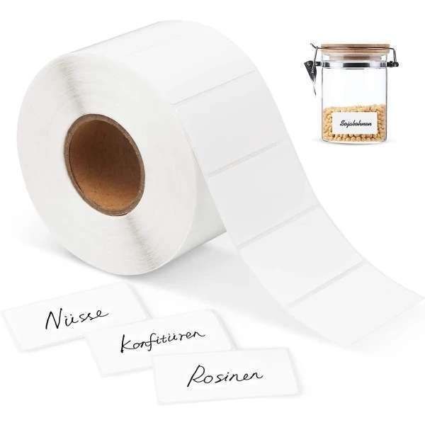 1000pcs White Self-Adhesive Labels, 50x70mm