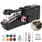 Handheld Sewing Machine Portable Convenience Black, for On-the-Go Sewing Needs