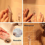 10-pack Self Adhesive Hooks, Towel Hangers Transparent