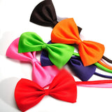 18 pcs Dog Bow Tie Collar, Red, for Small to Medium Pets - Front View
