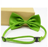 18 pcs Dog Bow Tie Collar, Red, for Small to Medium Pets - Side View