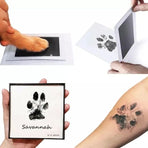 Handprint Kit Paw Print Memory Keepsake Black