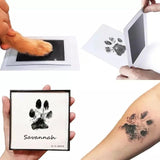 Handprint Kit Paw Print Memory Keepsake Black