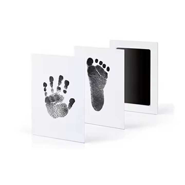 Handprint Kit Paw Print Memory Keepsake Black