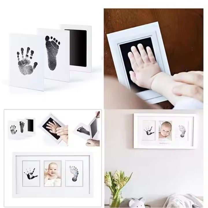 Handprint Kit Paw Print Memory Keepsake Black