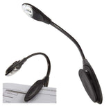 Book Lamp LED Reading Light with Clamp, Black