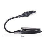 Book Lamp LED Reading Light with Clamp, Black
