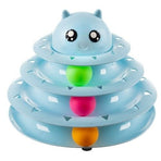 Cat Toy Activation Ball Tower for Cats, Blue