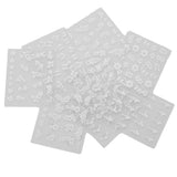 10 pcs mending fabric silk sheets - Side View