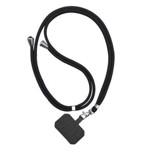 Nylon Phone Lanyard Rope for Universal Crossbody Mobile Phones, Black