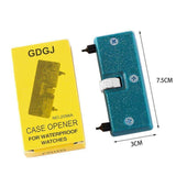 Watch Battery Replacement Tools, Case Opener, Blue - Front View