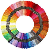 100pcs MultiColor Embroidery Thread Mouline Thread for Dolls