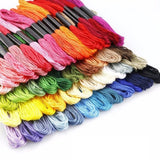 100pcs MultiColor Embroidery Thread Mouline Thread for Dolls