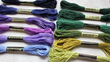 100pcs MultiColor Embroidery Thread Mouline Thread for Dolls
