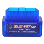 ELM327 Mini OBD2 Bluetooth Car Diagnostics Code Reader, Blue