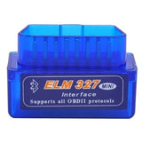 ELM327 Mini OBD2 Bluetooth Car Diagnostics Code Reader, Blue
