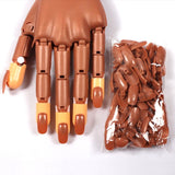 Nail training hand Black - Front View