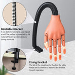 Nail training hand Black