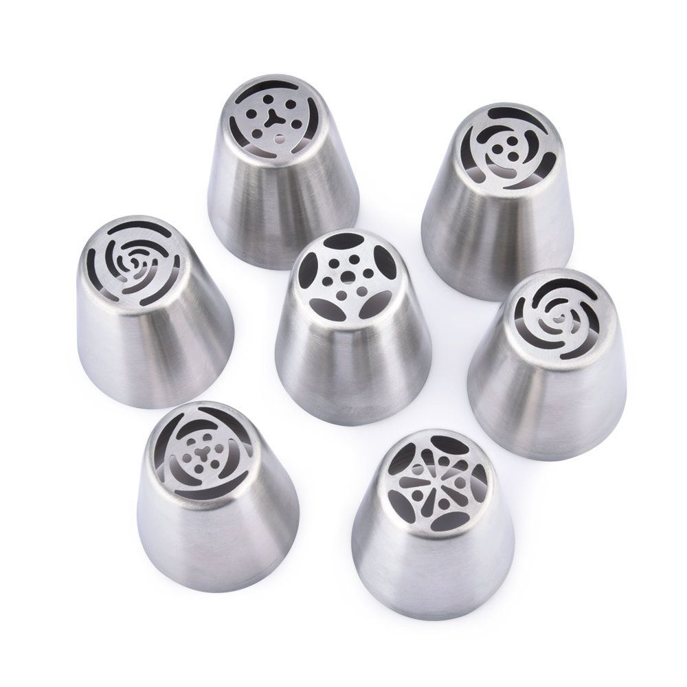 7pcs Silver Metal Liquor Spouts
