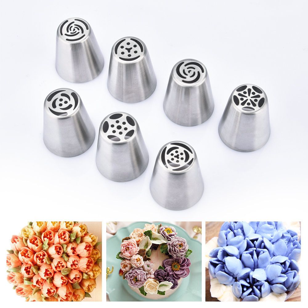 7pcs Silver Metal Liquor Spouts
