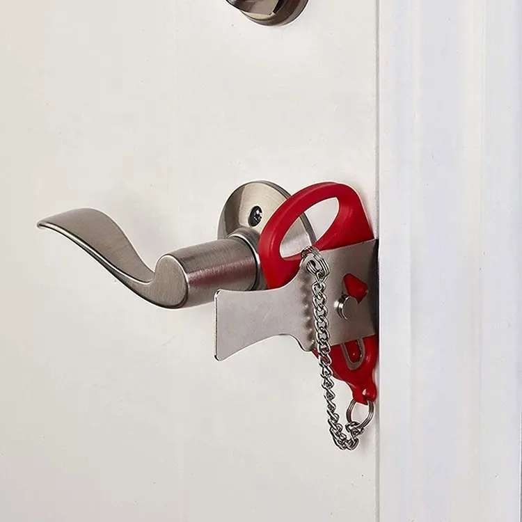 Portable Door Lock with Increased Security, MultiColor