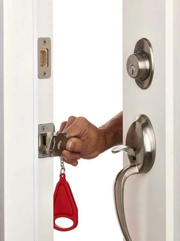 Portable Door Lock with Increased Security, MultiColor
