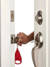 Portable Door Lock with Increased Security, MultiColor - Rear View